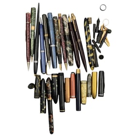 Antique Vintage Pen Collection Lot Mostly For Parts