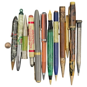 Antique Vintage Pen Collection Lot Mostly For Parts