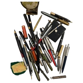 Antique Vintage Pen Collection Lot Mostly For Parts
