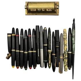 Antique Vintage Pen Collection Lot Mostly For Parts