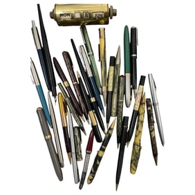 Antique Vintage Pen Collection Lot Mostly For Parts