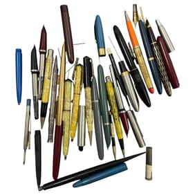 Antique Vintage Pen Collection Lot Mostly For Parts
