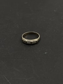 Vintage 14k Gold Diamond Ring Size 11