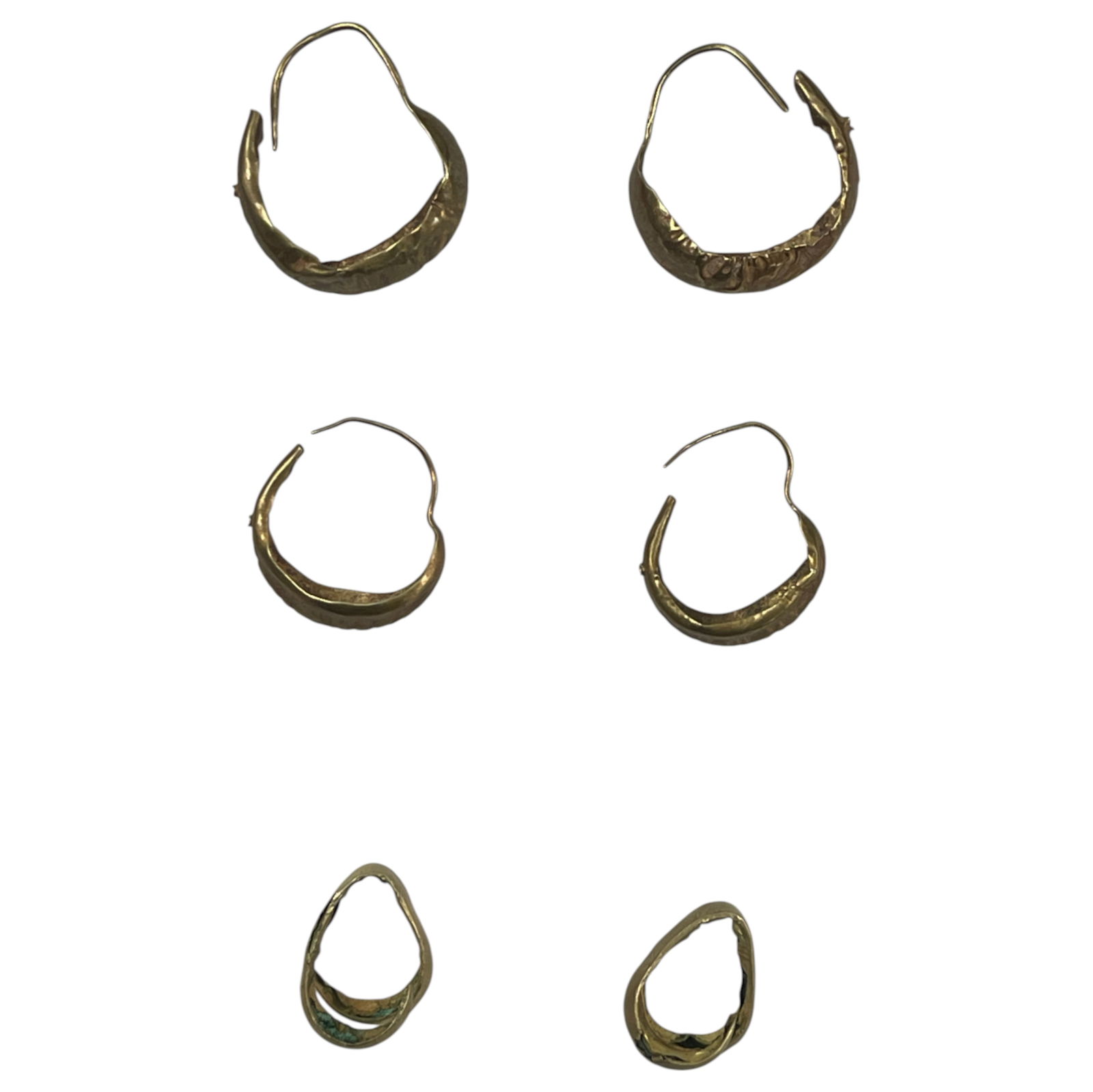 Ancient High Karat Gold Earring Ear Ring Collection Jewelry (1 of 3)