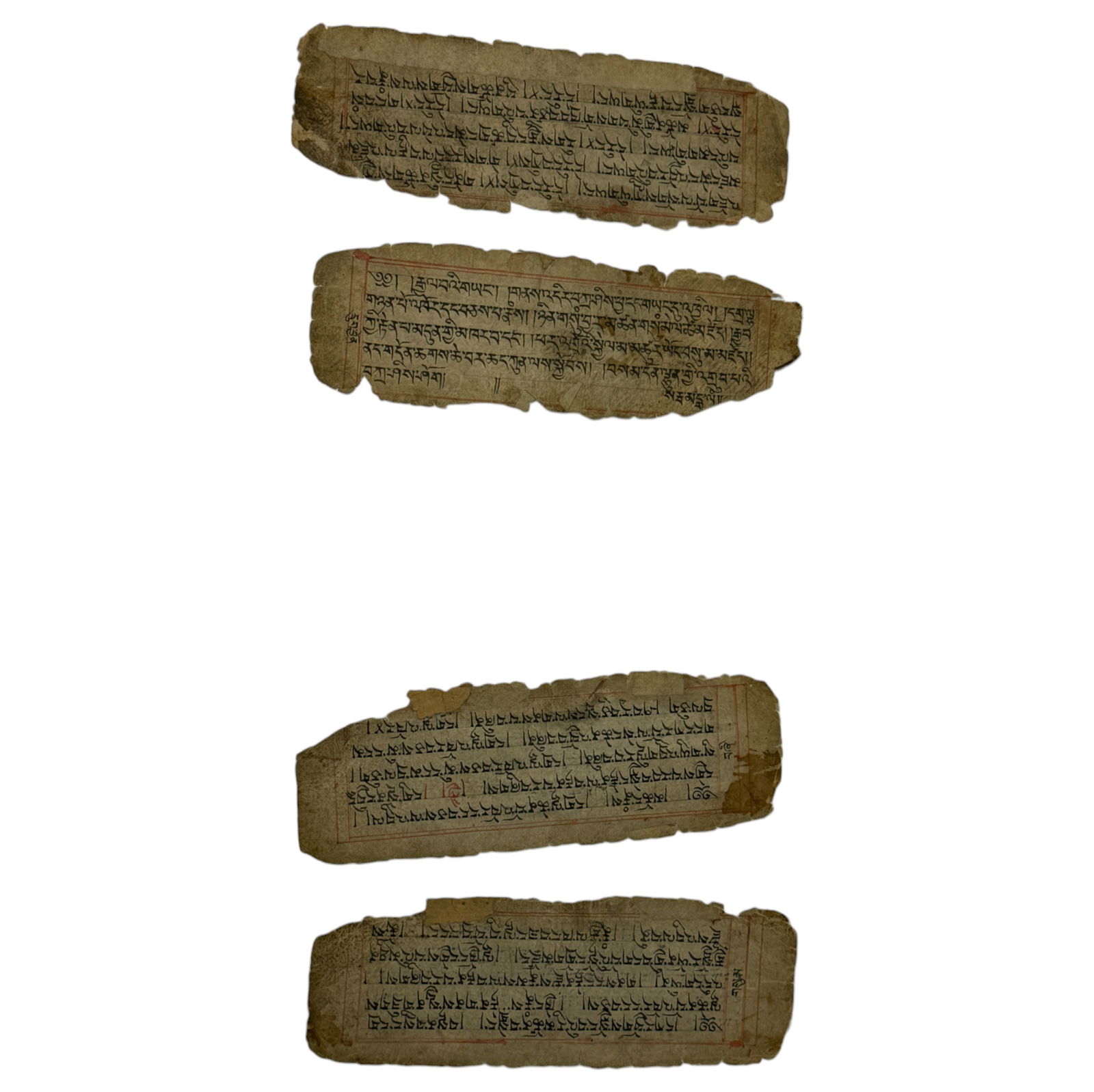 Antique Chinese Tibetan Manuscript Sutra prayers