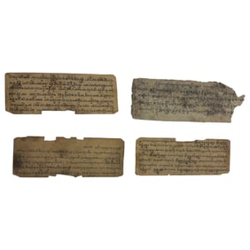 Antique Chinese Tibetan Manuscript Sutra prayers