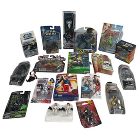 Assorted Star Wars & Marvel & DC Action Figures Lot