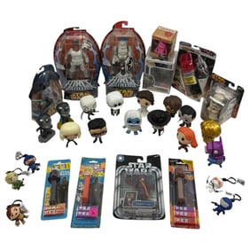 Vintage Collection of Star Wars Toys and Funko Pops