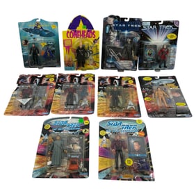 Vintage Collection of Action Figures From Star Trek