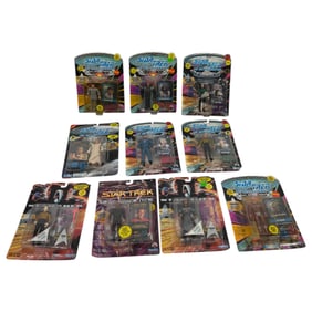 Vintage Collection of Action Figures From Star Trek