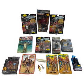 Collection of Vintage Assorted Star Trek Action Figures