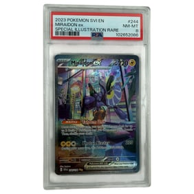 2023 Pokemon SVI EN Miraidon EX Card PSA Grade 8