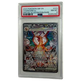 2023 Pokemon OBF EN Charizard Ex Card PSA Grade 8