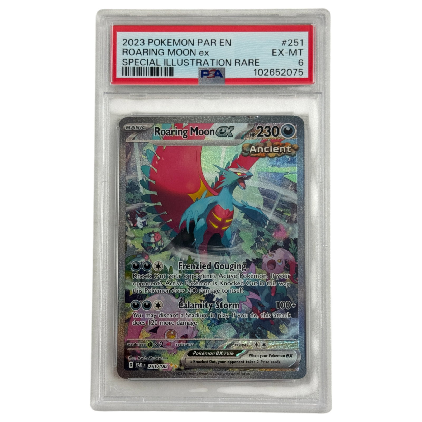2023 Pokemon PAR EN Roaring Moon PSA Grade 6: Special illustration Rare Art #251