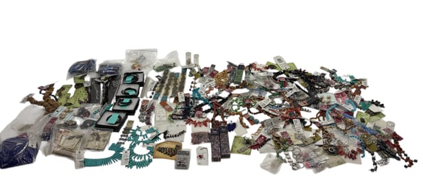 Lot of Gemstones and Jewelry Making Materials