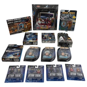 Star Trek Toys and The USS Enterprise Command Bridge Playset Lot