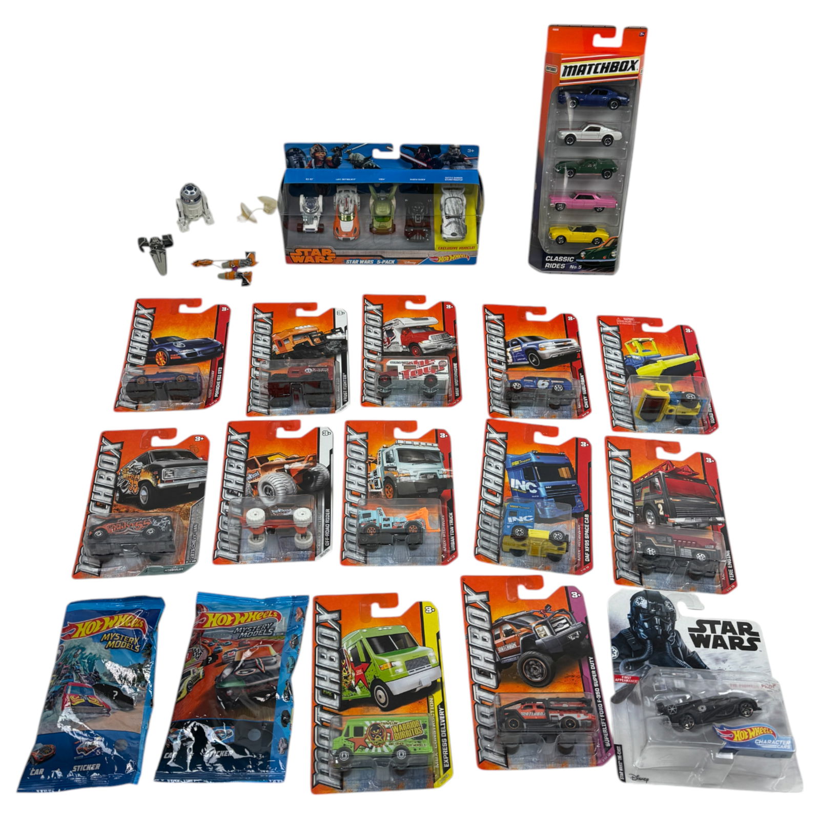 Hot Wheels and Matchbox & Muscle Machines MBX Metal Cars Lot (1 of 3)