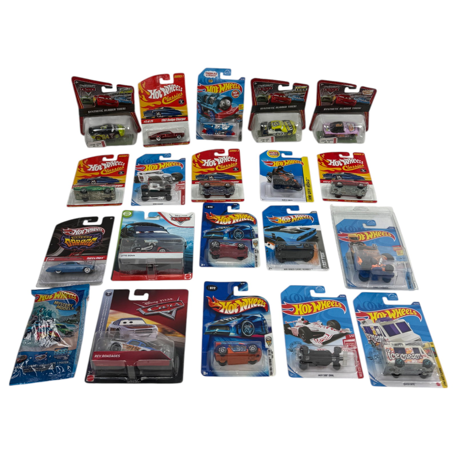 Hot Wheels and Matchbox & Muscle Machines MBX Metal Cars Lot: Comes With 20 pieces