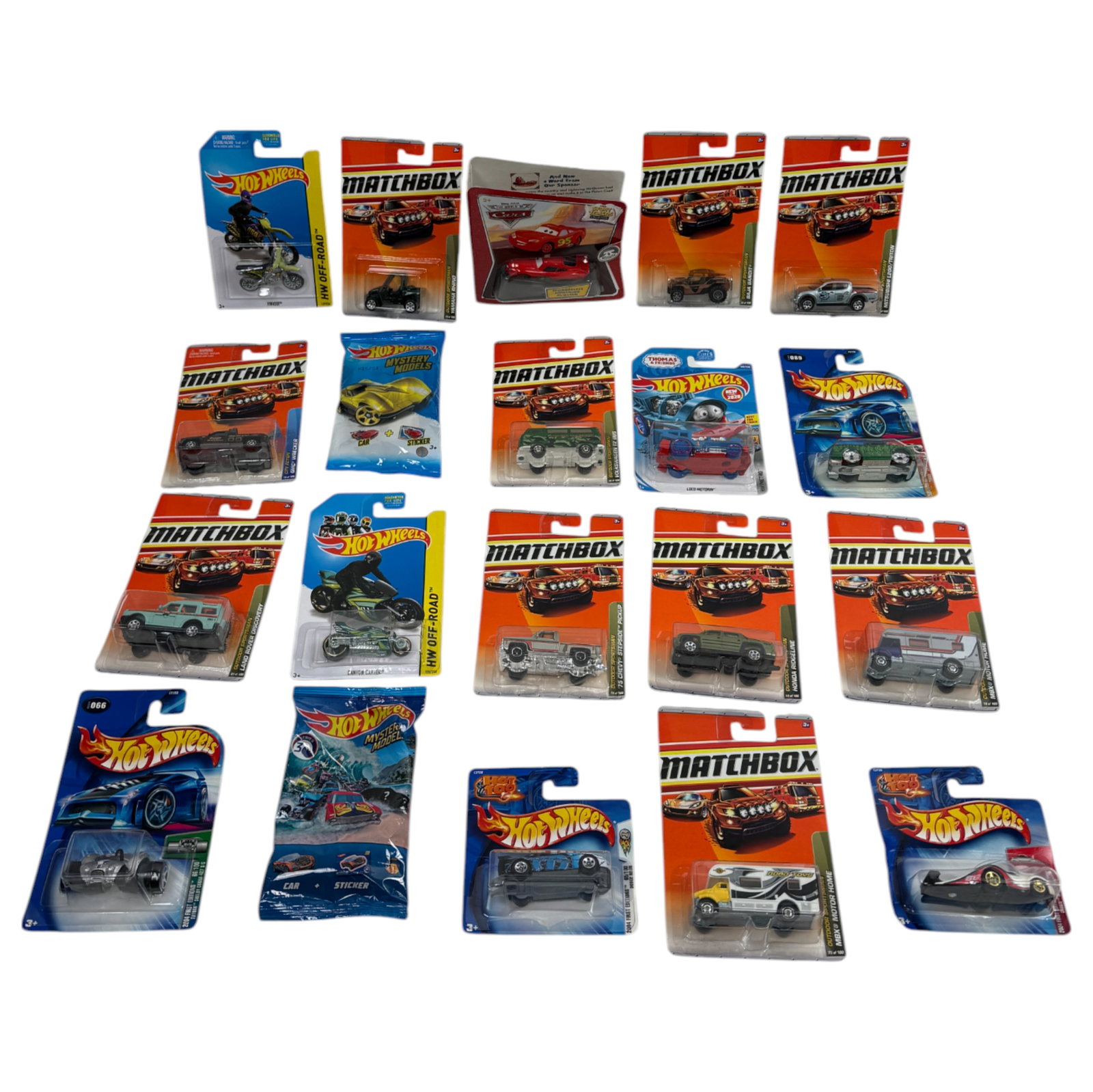 Hot Wheels and Matchbox & Muscle Machines MBX Metal Cars Lot: Comes With 20 pieces