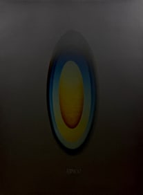 Larry Bell – “Medium MEL” – Signed & Dated, Framed 24" x 31"