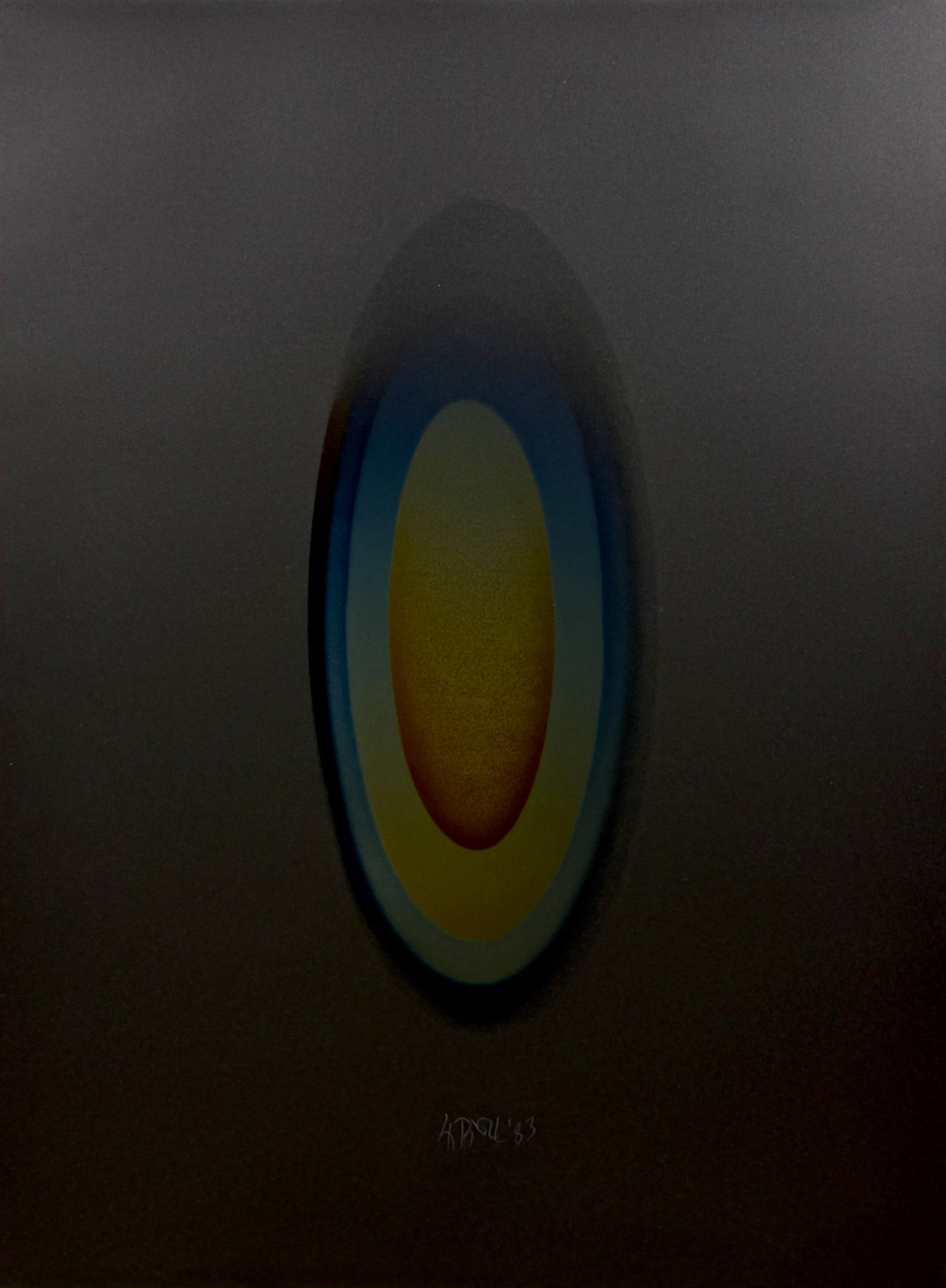 Larry Bell – “Medium MEL” – Signed & Dated, Framed 24" x 31" (1 of 11)