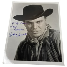 Vintage Hollywood Stars Signed 8x10 Photo of John Doucette