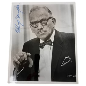 Vintage Hollywood Stars Signed 8x10 Photo of Melvyn Douglas