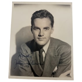 Vintage Hollywood Stars Signed 8x10 Photo of Johnny Downs