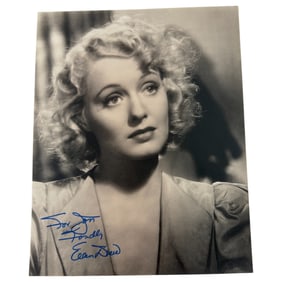 Vintage Hollywood Stars Signed 8x10 Photo of Ellen Drew