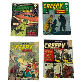 Vintage Sci- Fi Horror Amazing Tales Creepy Worlds UK Version Comic Book Lot