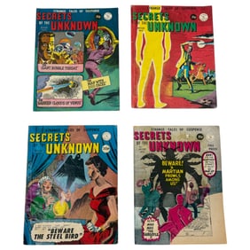 Vintage Sci-fi Horror Secrets of The Unknown UK Version Comic Book Lot