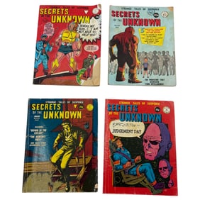Vintage Sci-fi Horror Secrets of The Unknown UK Version Comic Book Lot