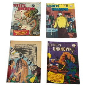 Vintage Sci-fi Horror Secrets of The Unknown UK Version Comic Book Lot