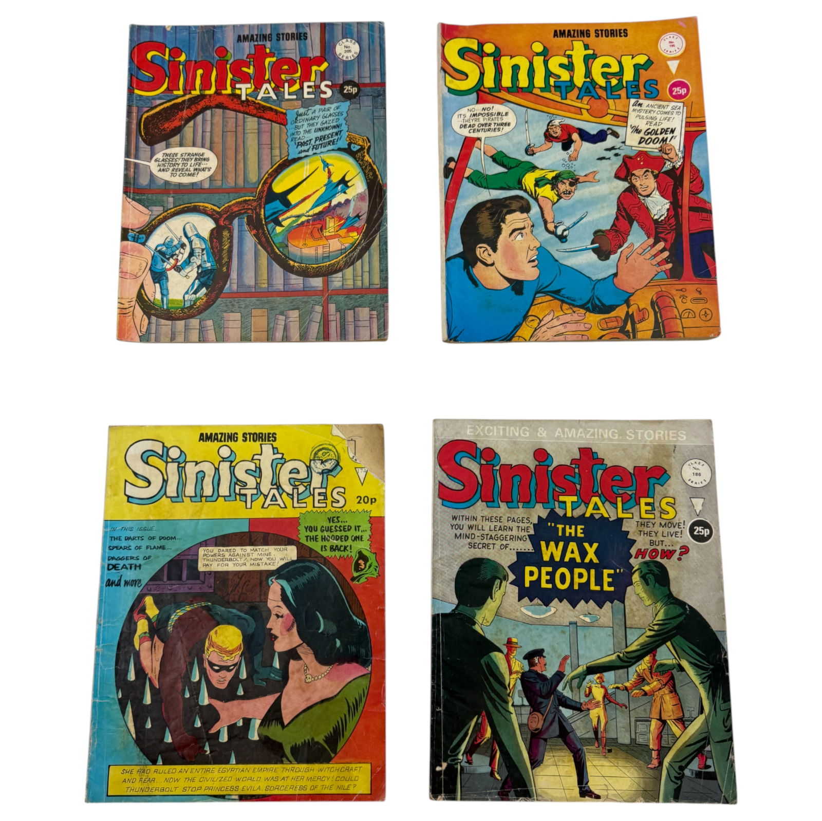 Vintage Sci-fi Horror Amazing Stories Sinister Tales UK Version Comic Book Lot (1 of 6)