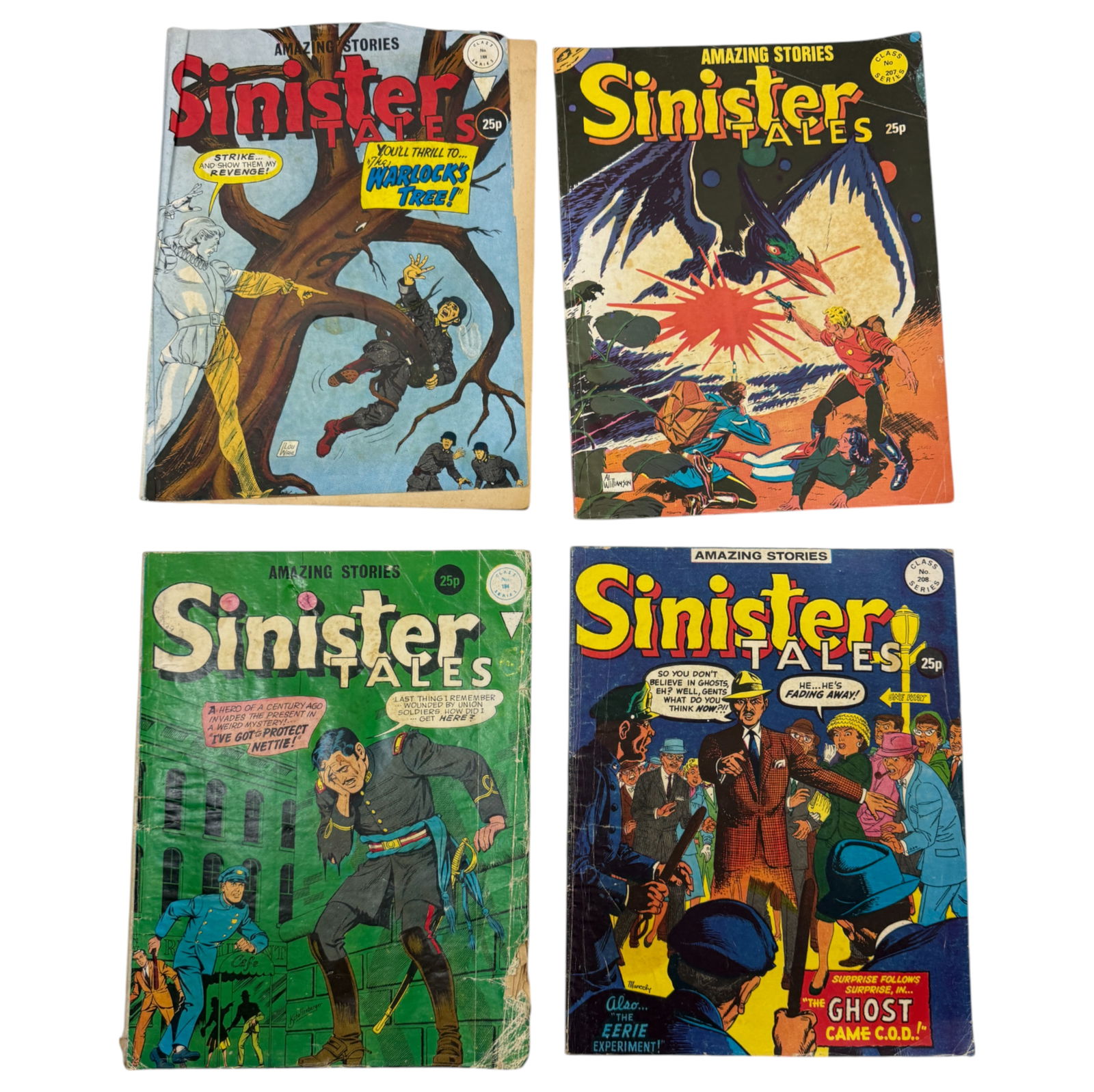 Vintage Sci-fi Horror Amazing Stories Sinister Tales UK Version Comic Book Lot (1 of 6)