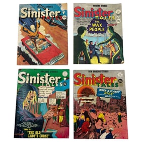 Vintage Sci-fi Horror Amazing Stories Sinister Tales UK Version Comic Book Lot