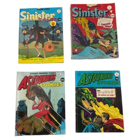 Vintage Sci-fi Horror Amazing Stories Sinister Tales& Astounding Stories UK Version Comic Book Lot
