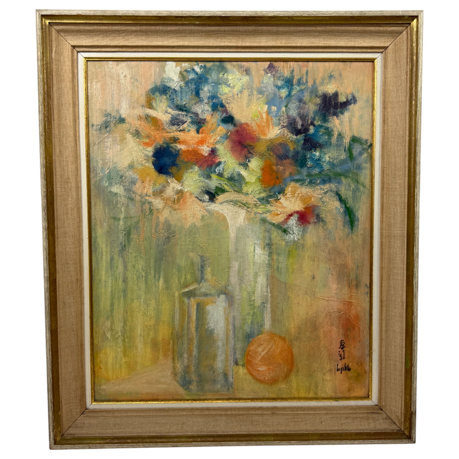 Oil On Canvas Painting Still Life Signed Le Pho (1 of 4)