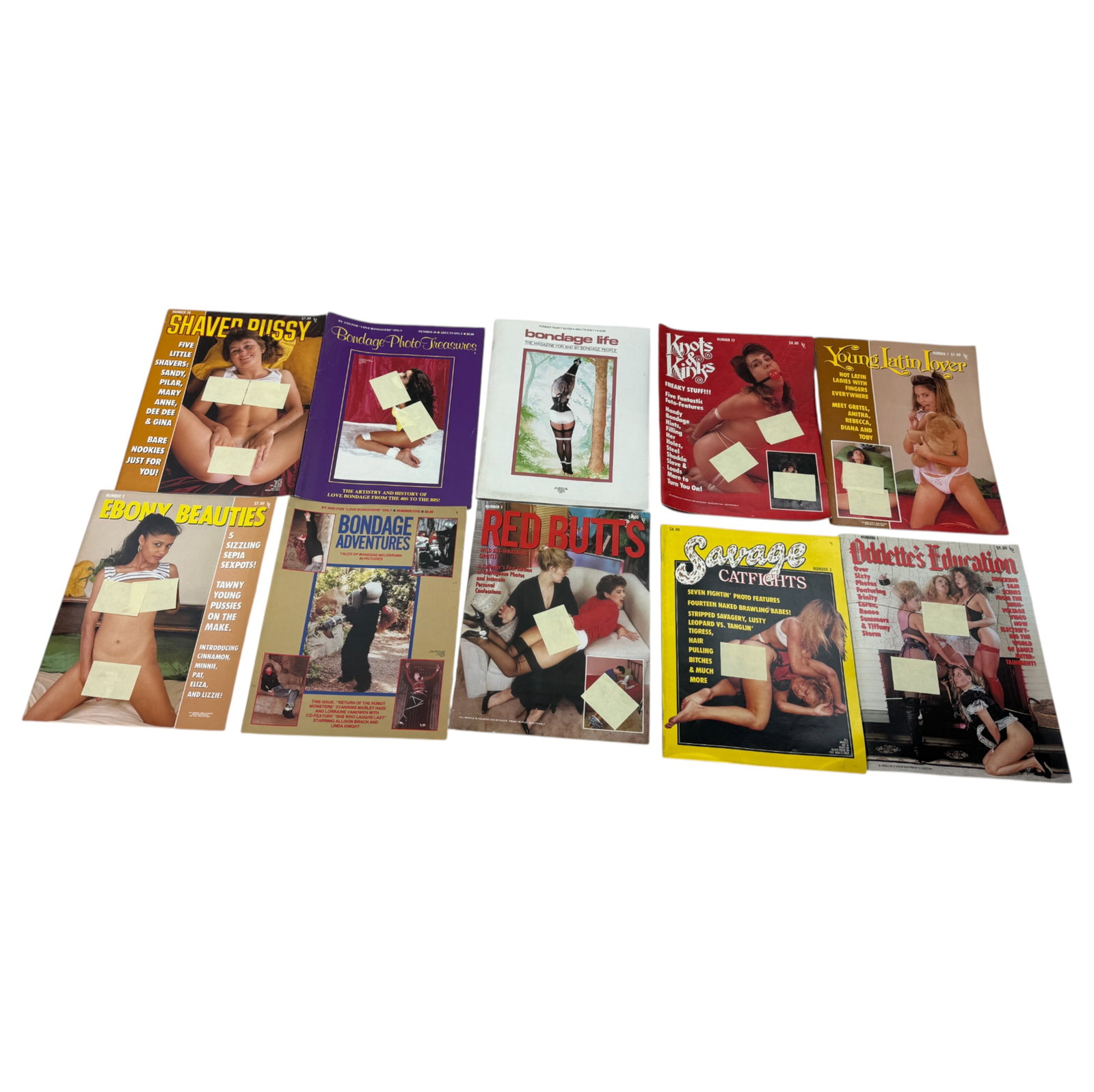 Vintage Adult Magazine Collection Lot of 10 NOS: Vintage Adult Magazine Collection Lot of 10 NOS