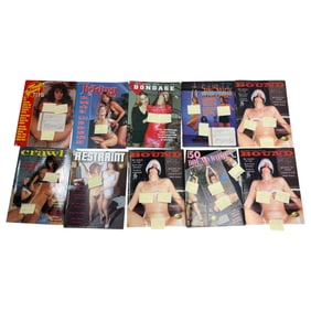 Vintage Adult Magazine Collection Lot of 10 NOS