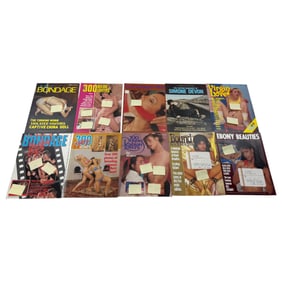 Vintage Adult Magazine Collection Lot of 10 NOS