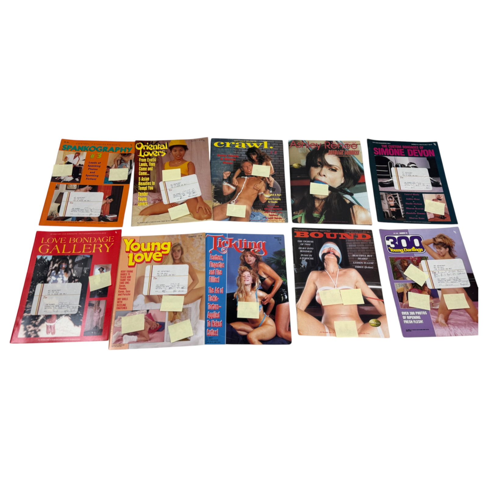 Vintage Adult Magazine Collection Lot of 10 NOS: Vintage Adult Magazine Collection Lot of 10 NOS