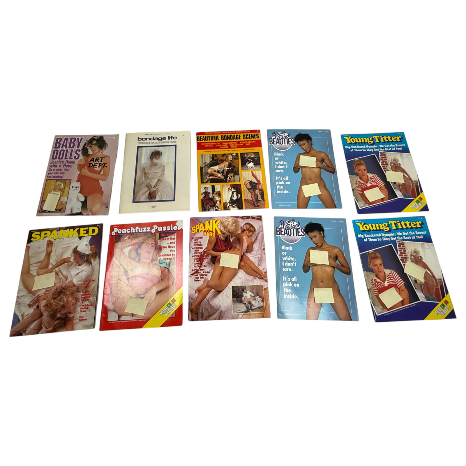 Vintage Adult Magazine Collection Lot of 10 NOS: Vintage Adult Magazine Collection Lot of 10 NOS