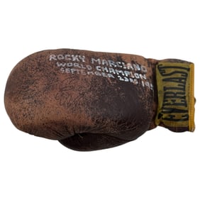 Signed Rocky Marciano Boxing Glove