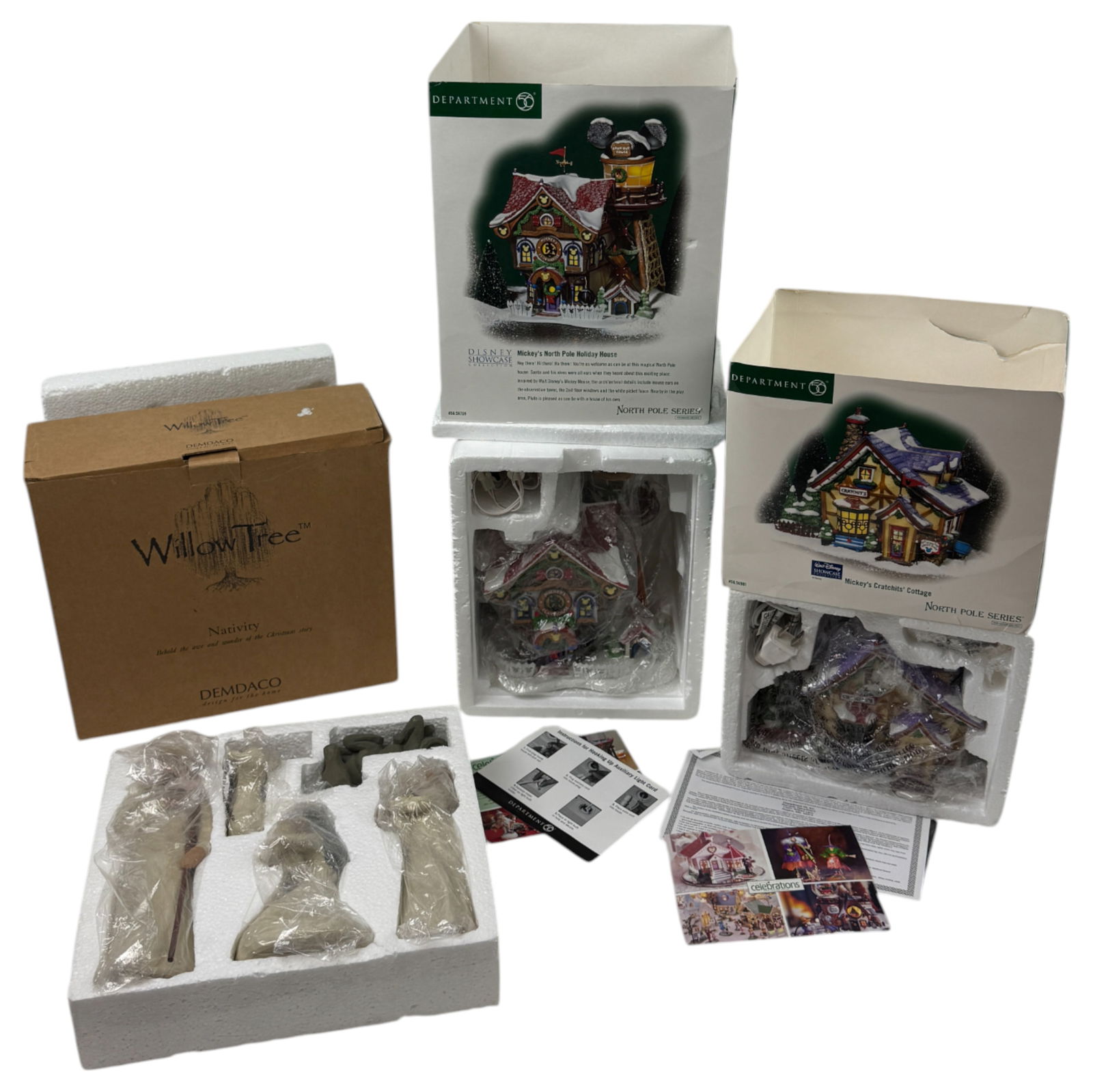 Willow Tree Nativity & Dept. 56 Disney Christmas Houses (1 of 5)