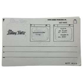 Vintage Addams Family Metamorphosister Hanna Barbera Productions Story Board 43 pages