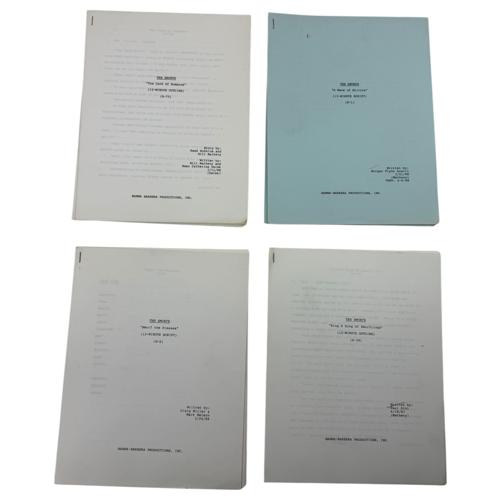 Vintage TV and Movie Scripts - The Smurfs (1 of 2)