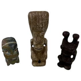 Antique Stone and Jade Fertility Effigy