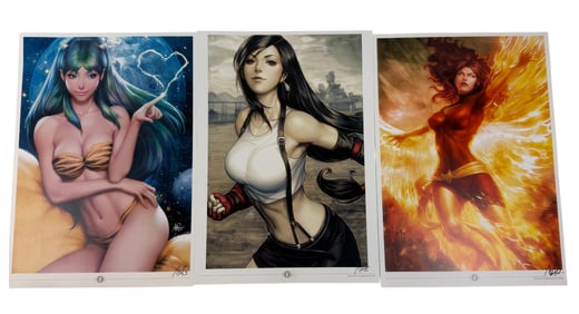 Stanley Artgerm Lau Signed Print Comic Art Collection Erotic Adult