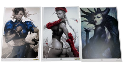 Stanley Artgerm Lau Signed Print Comic Art Collection Erotic Adult